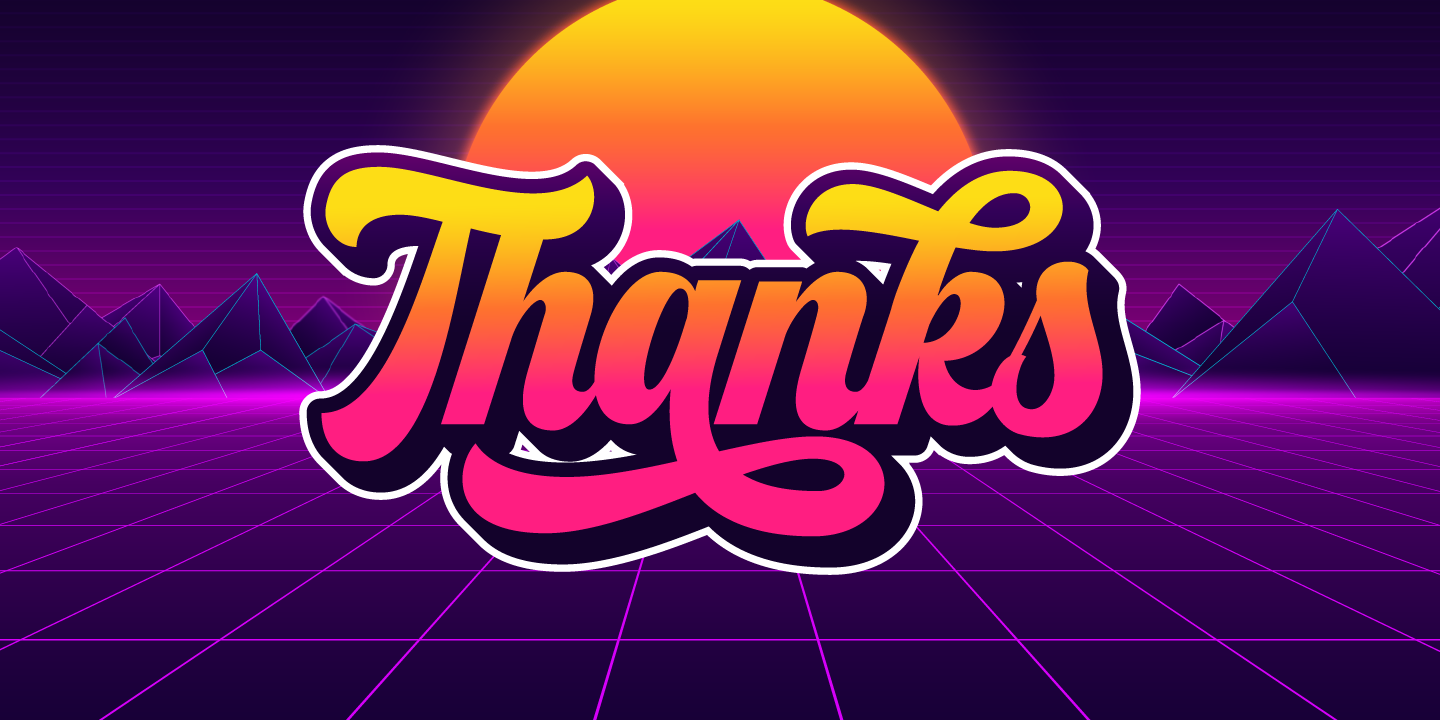 Пример шрифта Franky #2